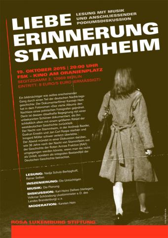 Flyer - LIEBE ERINNERUNG STAMMHEIM