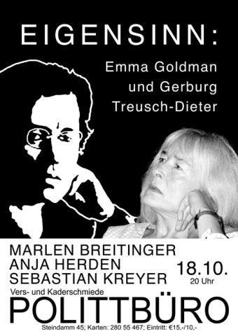 EIGENSINN: Emma Goldman und Gerburg Treusch-Dieter - Polittbüro
