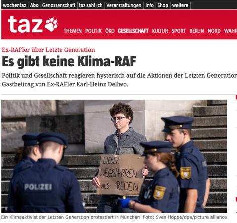 Die letzte Generation. Keine Rettung in Sicht